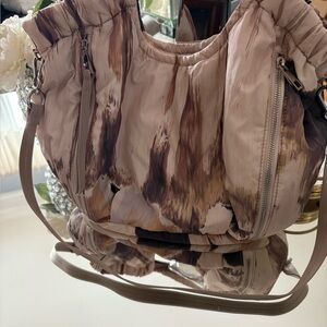 Two by Vince Camuto Tan and Black Shoulder Bag
